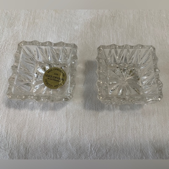 Princess House Lead Crystal Open Salt Cellars (2) - Picture 6 of 6